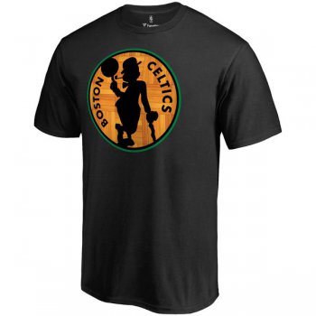 Men's Boston Celtics Fanatics Branded Black Hardwood T-Shirt