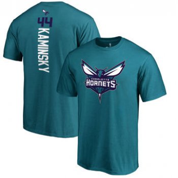 Men's Charlotte Hornets 44 Frank Kaminsky Fanatics Branded Teal Backer Name and Number T-Shirt