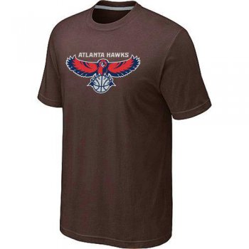 Atlanta Hawks Big & Tall Primary Logo Brown NBA T-Shirt