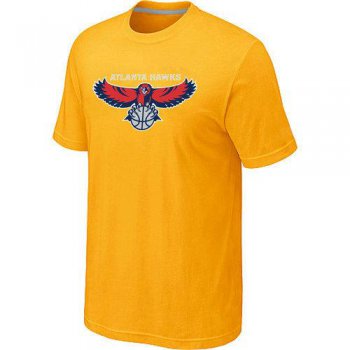 Atlanta Hawks Big & Tall Primary Logo Yellow NBA T-Shirt