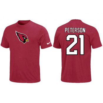Nike Arizona Cardinals 21 peterson Name & Number T-Shirt Red