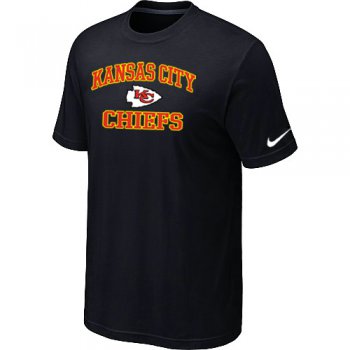 Kansas City Chiefs Heart & Soul Black T-Shirt