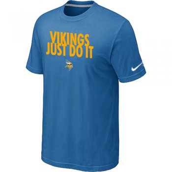 NFL Minnesota Vikings Just Do It light Blue T-Shirt