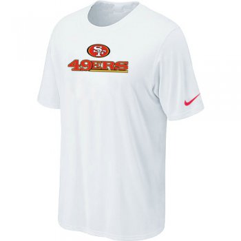 Nike San Francisco 49ers Authentic Logo T-Shirt White