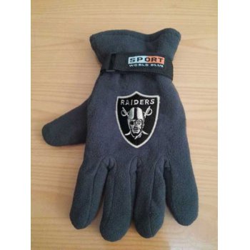 Oakland Raiders NFL Adult Winter Warm Gloves Dark Gray