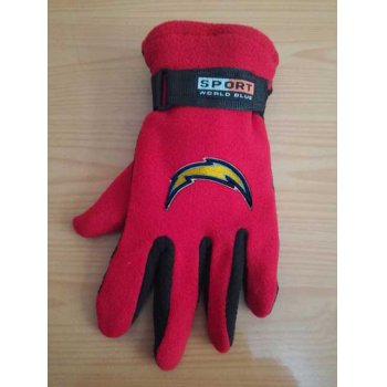 San Diego Chargers NFL Adult Winter Warm Gloves Red