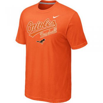 Nike MLB Baltimore orioles 2014 Home Practice T-Shirt - Orange