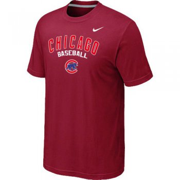 Nike MLB Chicago Cubs 2014 Home Practice T-Shirt - Red