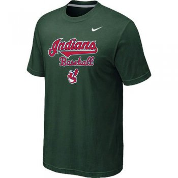 Nike MLB Cleveland Indians 2014 Home Practice T-Shirt - Dark Green