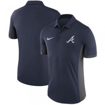 Men's Atlanta Braves Nike Navy Franchise Polo