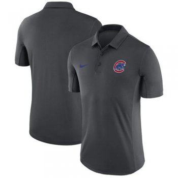 Men's Chicago Cubs Nike Anthracite Franchise Polo