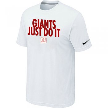 NFL New York Giants Just Do It White T-Shirt