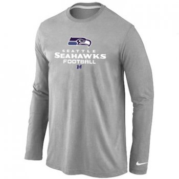 NIKE Seattle Seahawks Critical Victory Long Sleeve T-Shirt Grey