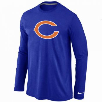 Nike Chicago Bears Logo Long Sleeve T-Shirt BLUE