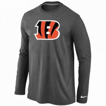 Nike Cincinnati Bengals Logo Long Sleeve T-Shirt D.Grey
