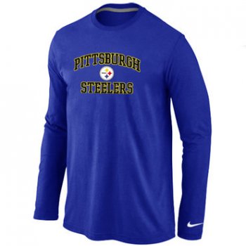 Nike Pittsburgh Steelers Heart & Soul Long Sleeve T-Shirt Blue