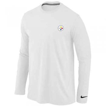 Pittsburgh Steelers Sideline Legend Authentic Logo Long Sleeve T-Shirt White