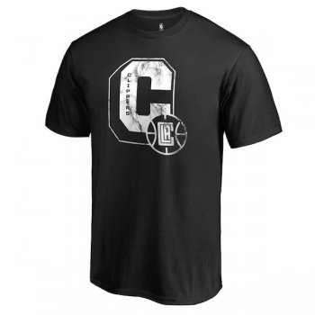 Men's LA Clippers Fanatics Branded Black Letterman T-Shirt