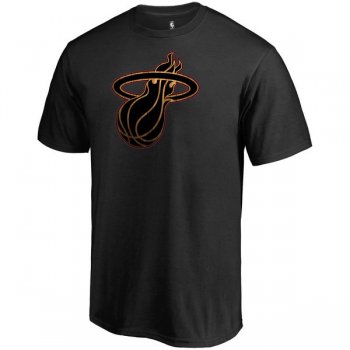 Men's Miami Heat Fanatics Branded Black Hardwood T-Shirt