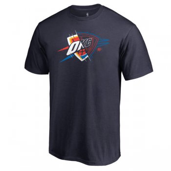 Men's Oklahoma City Thunder Fanatics Branded Navy X-Ray T-Shirt