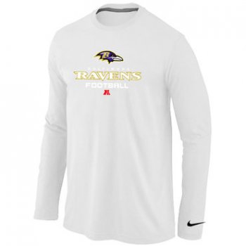 NIKE Baltimore Ravens Critical Victory Long Sleeve T-Shirt White