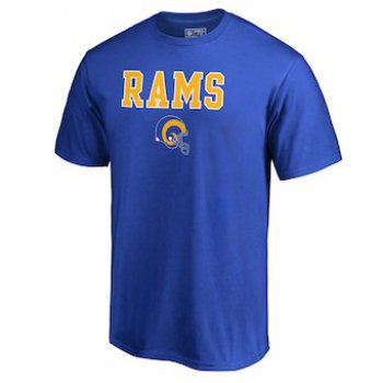 Men's Los Angeles Rams NFL Pro Line by Fanatics Branded Blue Vintage Team Lockup Big & Tall T-Shirt