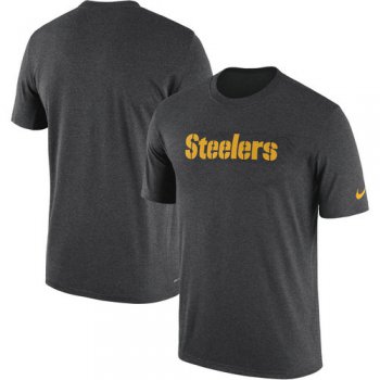 Pittsburgh Steelers Nike Heathered Charcoal Sideline Seismic Legend T-Shirt