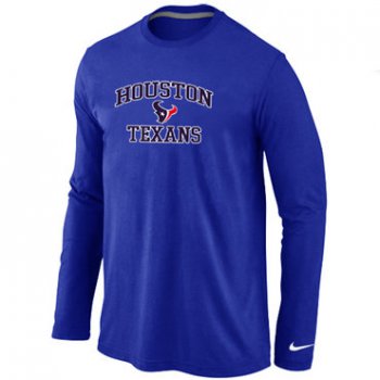 Nike Houston Texans Heart & Soul Long Sleeve T-Shirt Blue