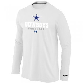 Nike Dallas Cowboys Critical Victory Long Sleeve T-Shirt White