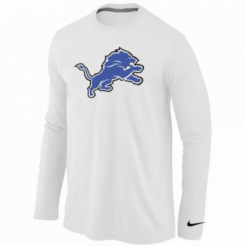 Nike Detroit Lions Logo Long Sleeve T-Shirt WHITE