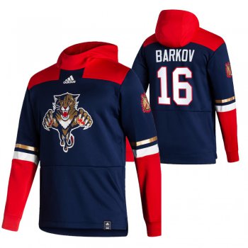 Florida Panthers #16 Aleksander Barkov Adidas Reverse Retro Pullover Hoodie Navy