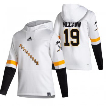 Pittsburgh Penguins #19 Jared Mccann Adidas Reverse Retro Pullover Hoodie White