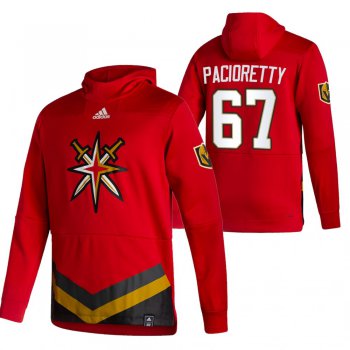 Vegas Golden Knights #67 Max Pacioretty Adidas Reverse Retro Pullover Hoodie Red