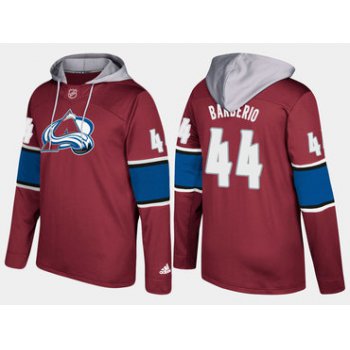 Adidas Colorado Avalanche 44 Mark Barberio Name And Number Burgundy Hoodie