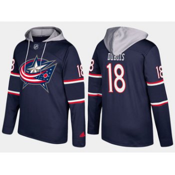 Adidas Columbus Blue Jackets 18 Pierre Luc Dubois Name And Number Navy Hoodie