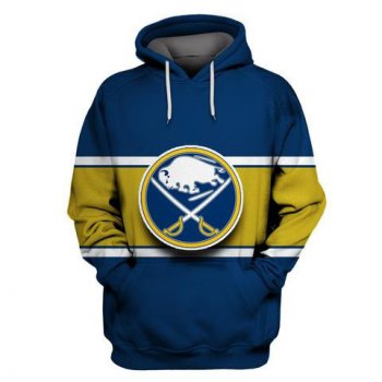 Men's Buffalo Sabres Blue All Stitched Hooded Sweatshirt