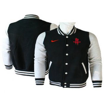 Men's Houston Rockets Nike Black Stitched NBA Jacket