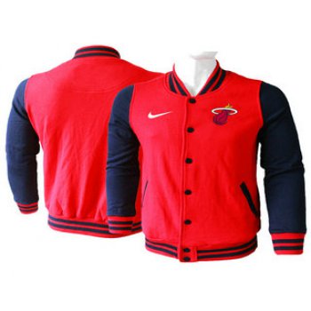 Men's Miami Heat Red Stitched NBA Jacket