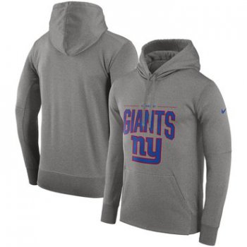 New York Giants Nike Sideline Property of Performance Pullover Hoodie Gray