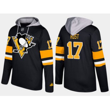 Adidas Pittsburgh Penguins 17 Bryan Rust Name And Number Black Hoodie