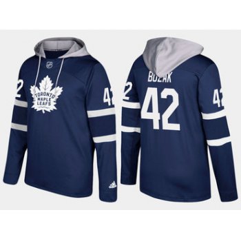 Adidas Toronto Maple Leafs 42 Tyler Bozak Name And Number Royal Hoodie