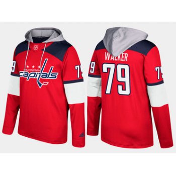 Adidas Washington Capitals 79 Nathan Walker Name And Number Red Hoodie