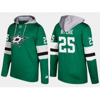 Adidas Dallas Stars 25 Brett Ritchie Name And Number Green Hoodie