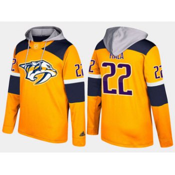 Adidas Nashville Predators 22 Kevin Fiala Name And Number Yellow Hoodie
