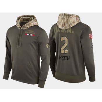 Nike Chicago Blackhawks 2 Duncan Keith Olive Salute To Service Pullover Hoodie
