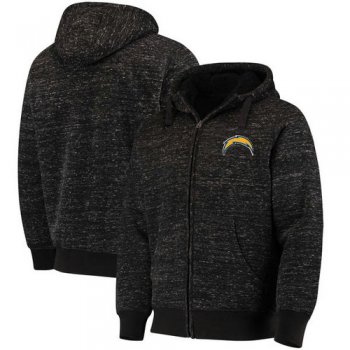 Los Angeles Chargers G-III Sports by Carl Banks Discovery Sherpa Full-Zip Jacket - Heathered Black