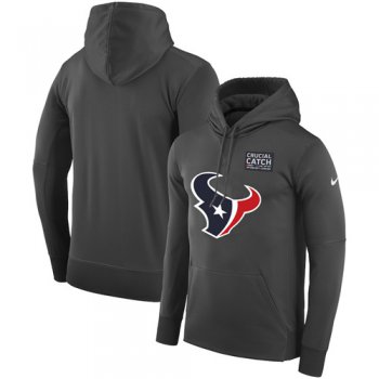 NFL Men's Houston Texans Nike Anthracite Crucial Catch Performance Pullover Hoodie