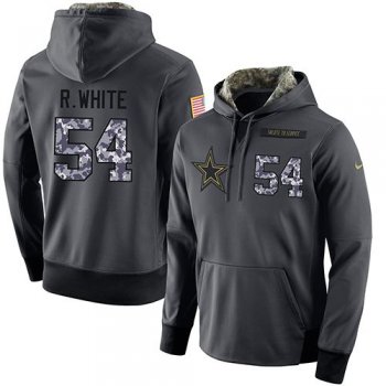 NFL Men's Nike Dallas Cowboys #54 Randy White Stitched Black Anthracite Salute to Service Player Performance Hoodie