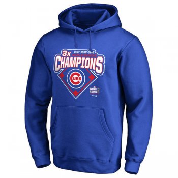 Chicago Cubs Royal 2016 World Series Champions Men's Pullover Hoodie3
