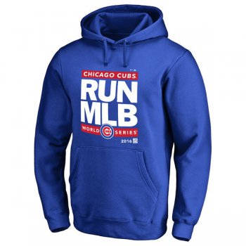Chicago Cubs Royal 2016 World Series Men's Pullover Hoodie1